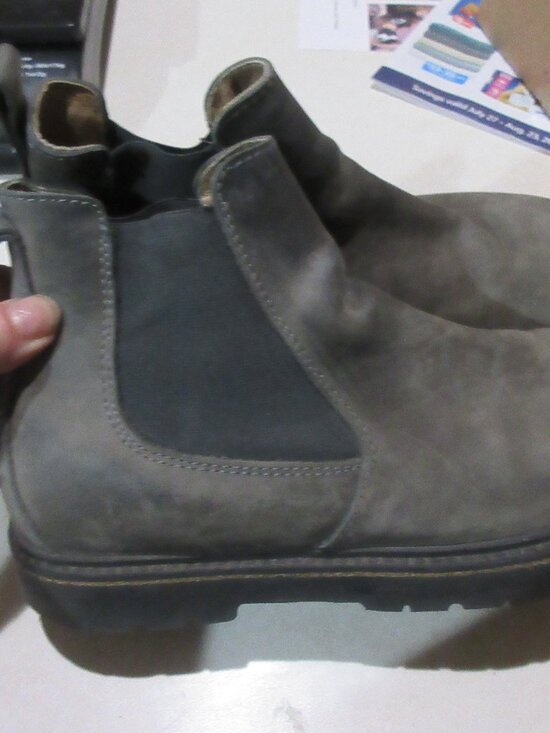 Birkenstock Shoes - Birkenstock Stalon ll Chelsea gray  Pull On Leather Boots Womens SZ 39 E  8 N